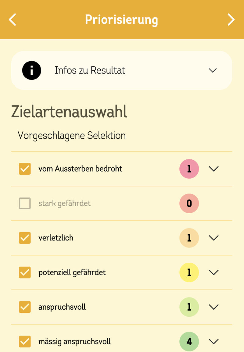 Schritt 2: Priorisierung
